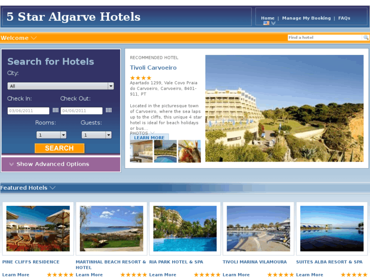 www.5staralgarvehotels.com