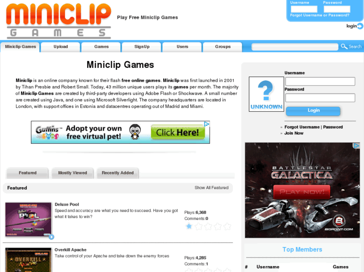 www.miniclipgames.tv