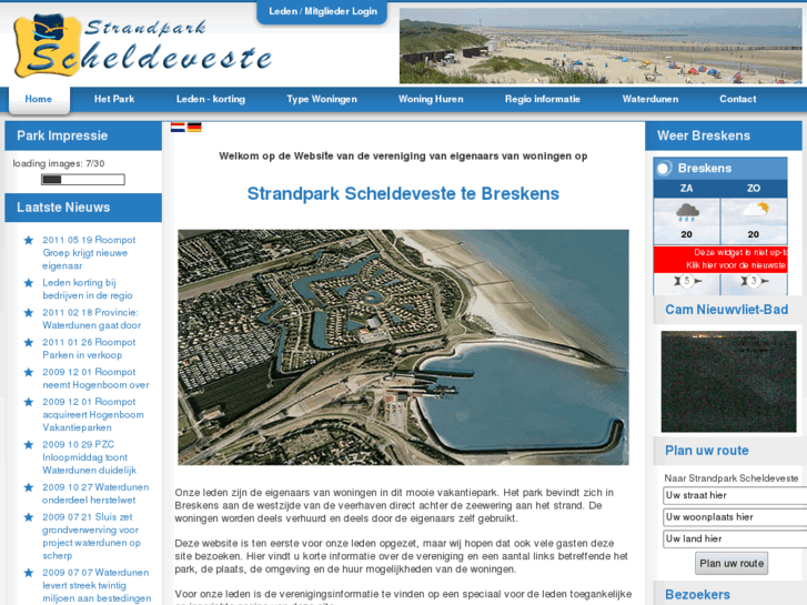 www.strandparkscheldeveste.nl