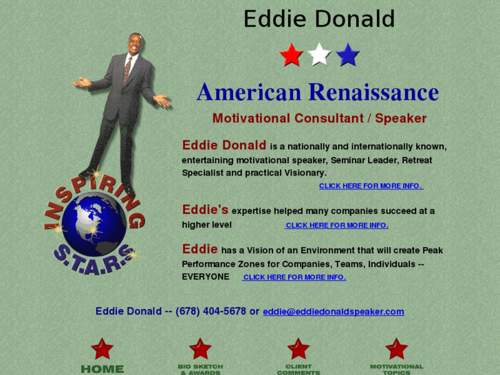 www.eddiedonaldspeaker.com