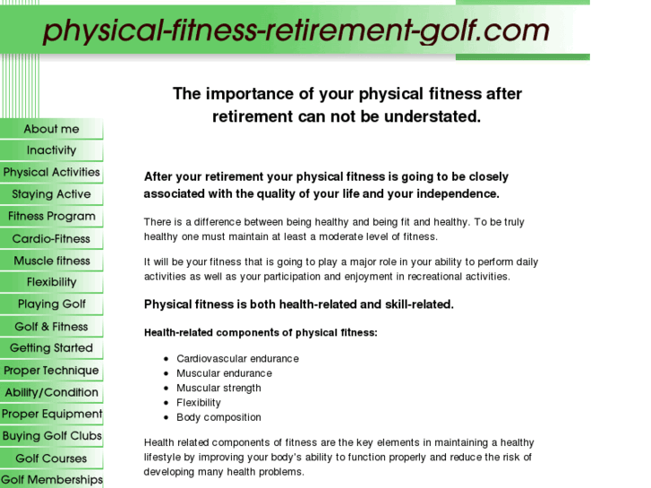 www.physical-fitness-retirement-golf.com