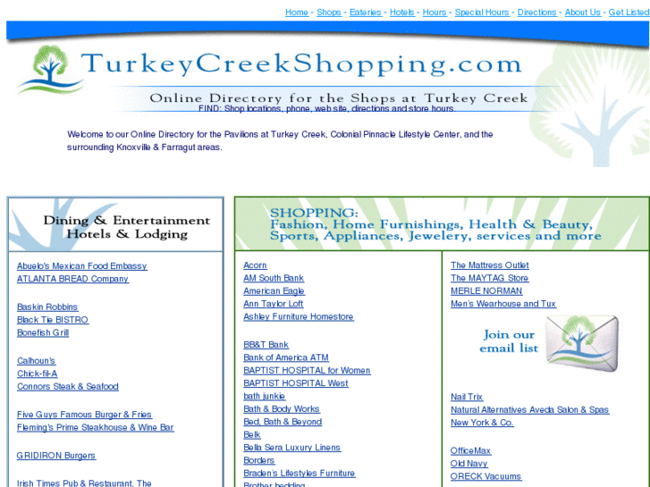 www.turkeycreekshopping.com