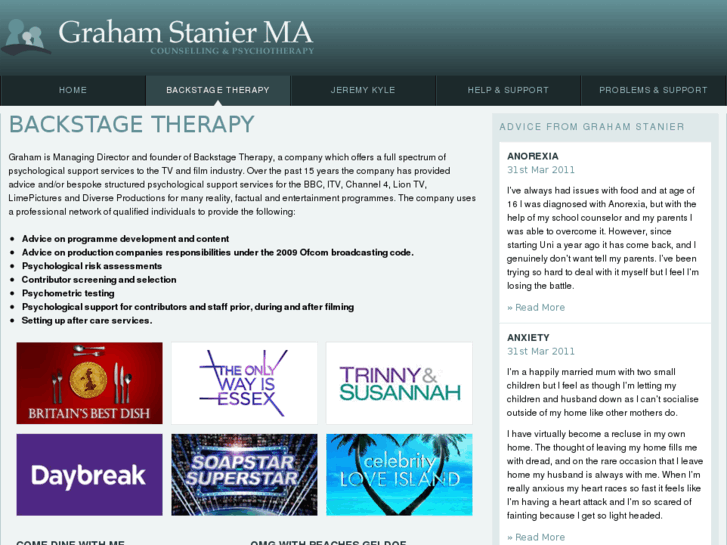 www.backstagetherapy.com