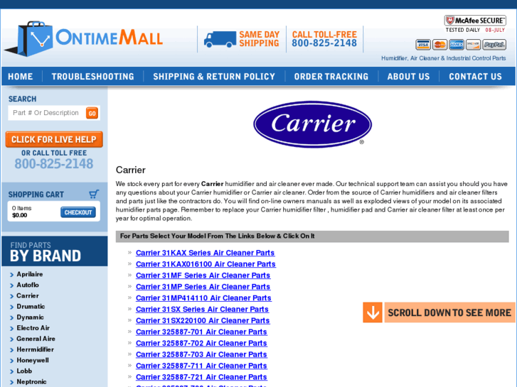 www.carrierhumidifierparts.com