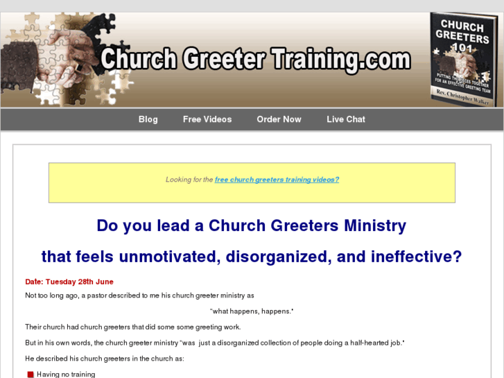 www.churchgreetertraining.com