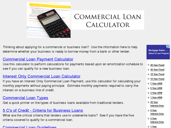 www.commercialloancalculator.com