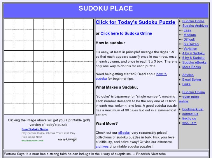 www.sudokuplace.com