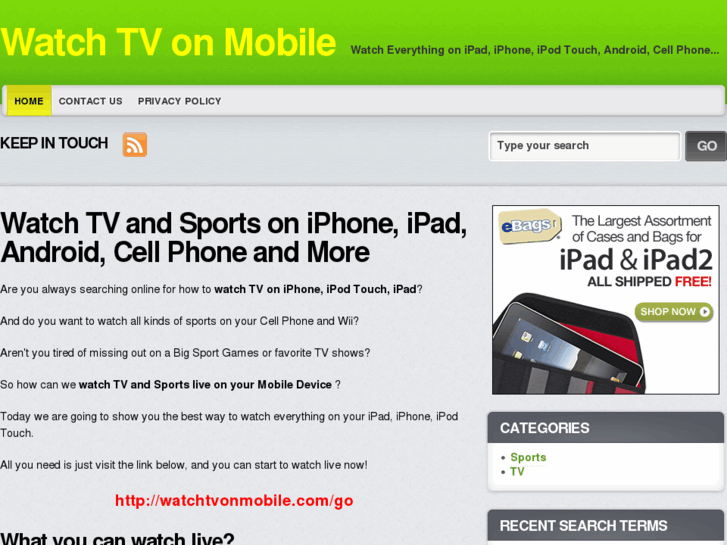 www.watchtvonmobile.com