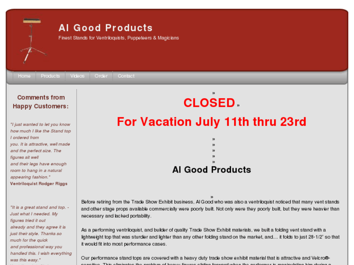 www.algoodproducts.com