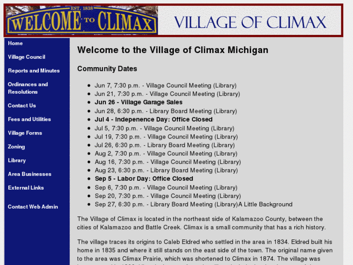 www.climaxmichigan.net