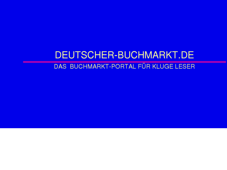 www.deutscher-buchmarkt.de