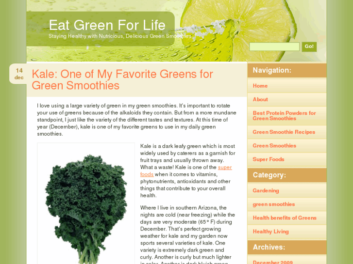 www.eatgreenforlife.com