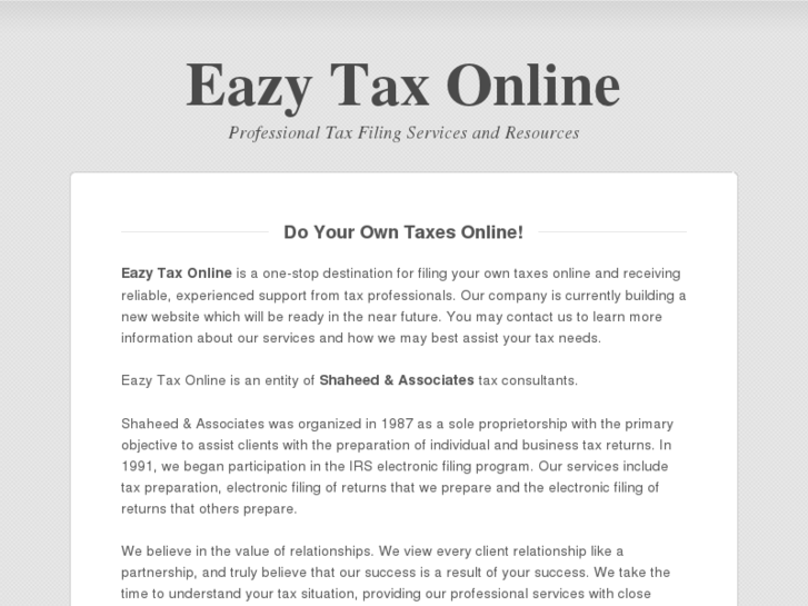 www.eazytaxonline.com