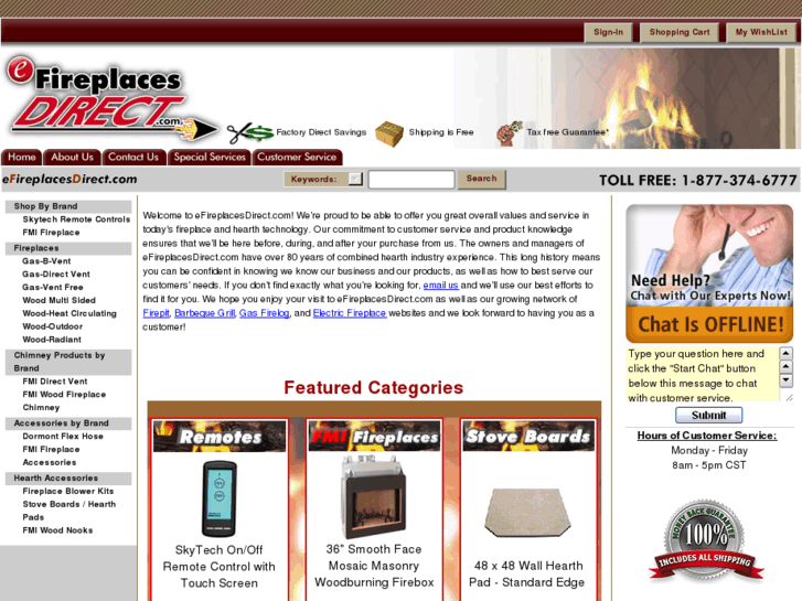 www.efireplacesdirect.com