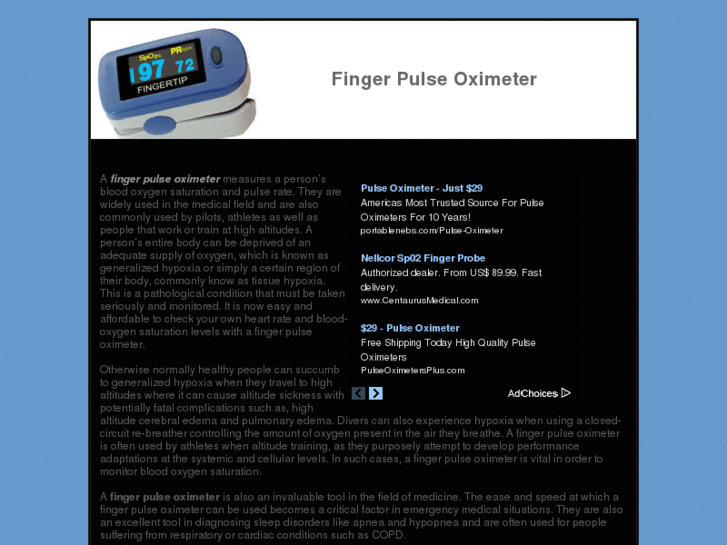 www.fingerpulseoximeter.net