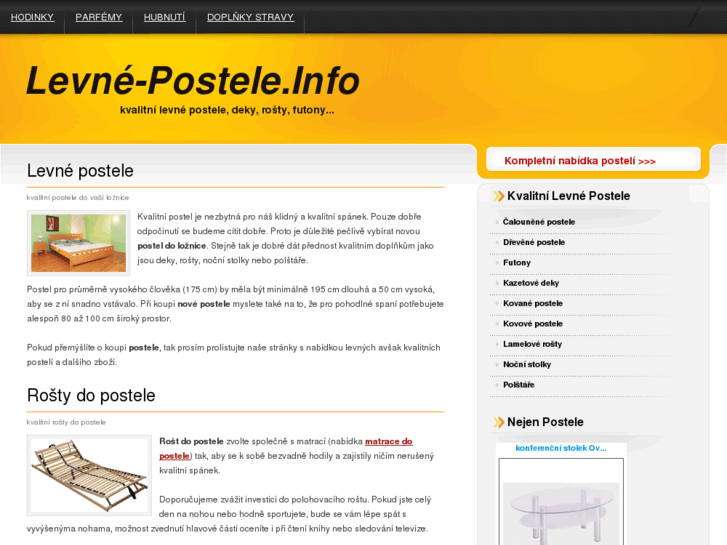 www.levne-postele.info