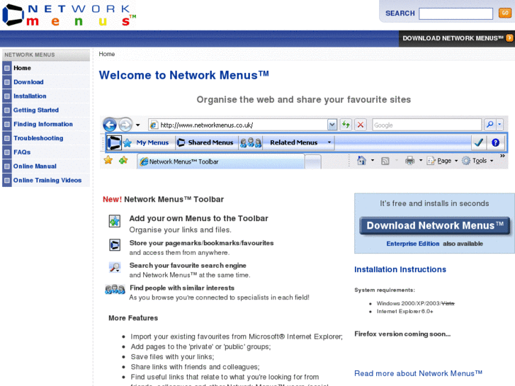 www.networkmenus.net