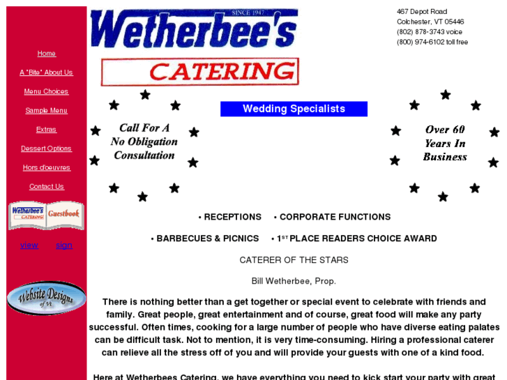 www.wetherbeescatering.com