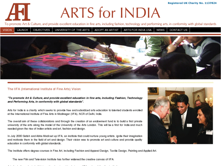 www.artsforindia.org