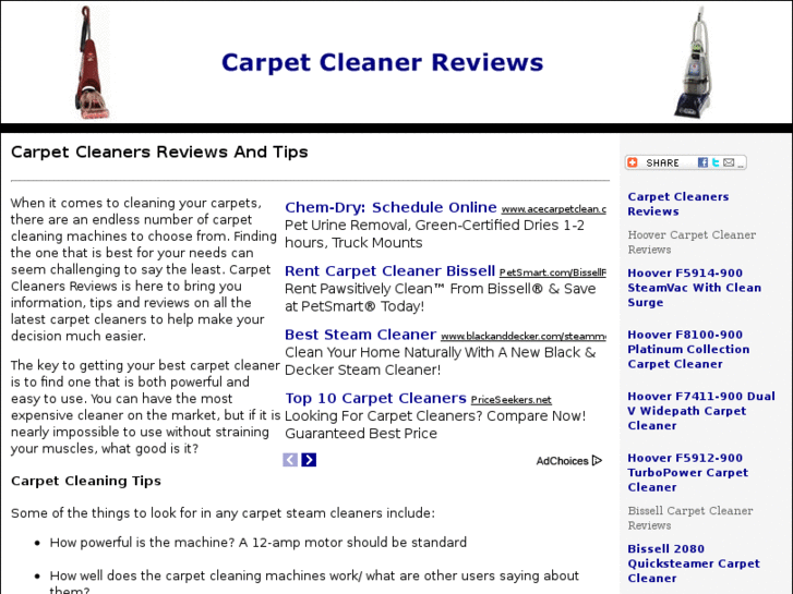 www.carpetcleanersreviews.com