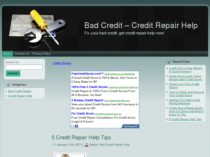 www.badcreditrepairhelp.net