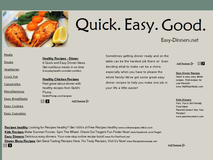 www.easy-dinners.net
