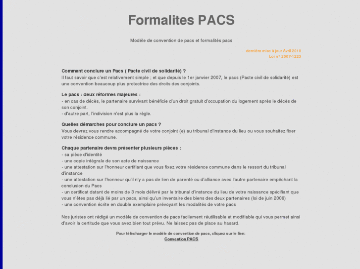 www.formalites-pacs.com