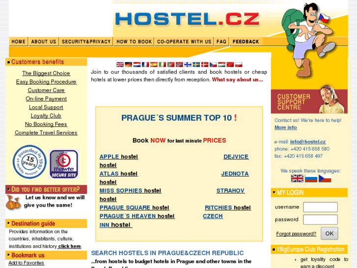 www.hostel.cz