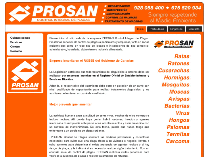 www.prosancontroldeplagas.com