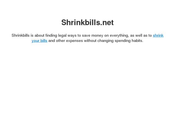 www.shrinkbills.net