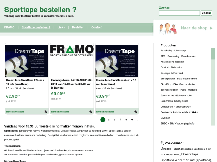 www.bestelsporttape.nl