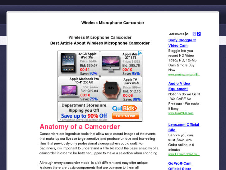 www.wirelessmicrophonecamcorder.com