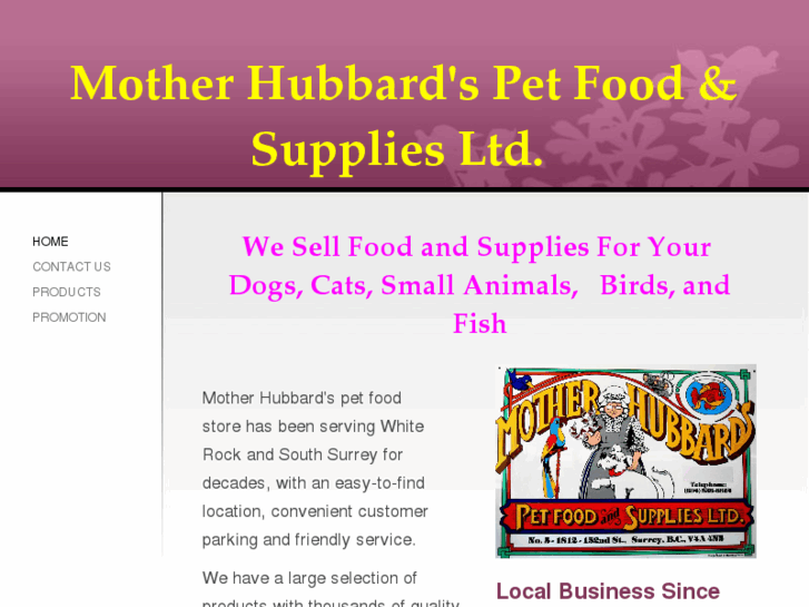 www.motherhubbardpetfood.com