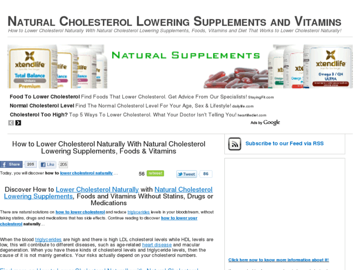 www.naturalcholesterolsupplements.com
