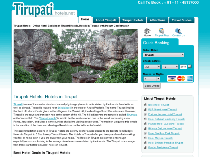 www.tirupatihotels.net
