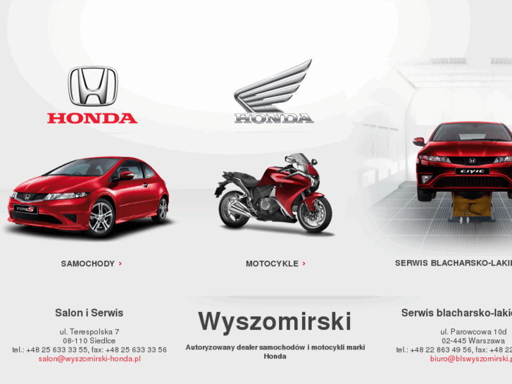 www.wyszomirski-honda.pl