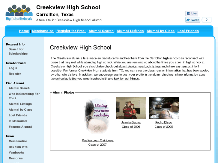 www.creekviewhighschool.net