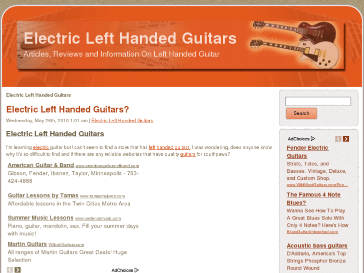 www.electriclefthandedguitars.com