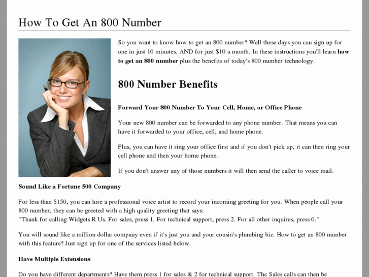 www.how-to-get-an-800-number.com