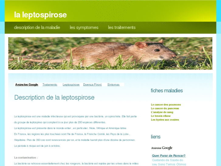 www.leptospirose.fr