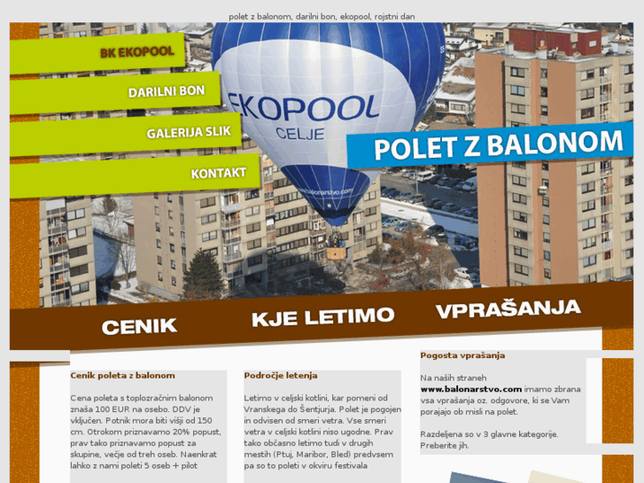 www.poletitezbalonom.si