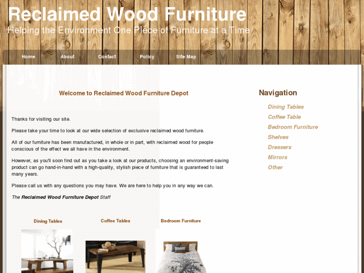 www.reclaimedwoodfurnituredepot.com