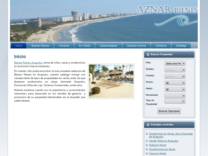 www.aznarbienesraices.com