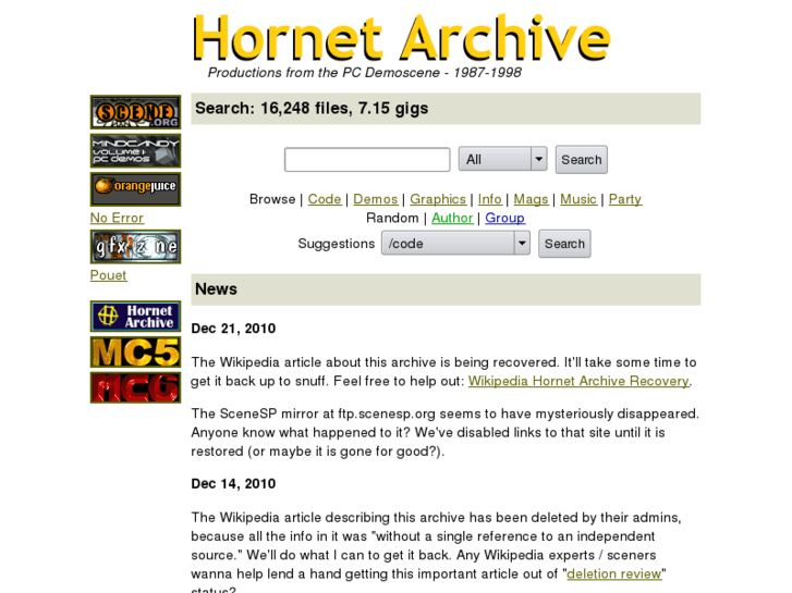 www.hornet.org