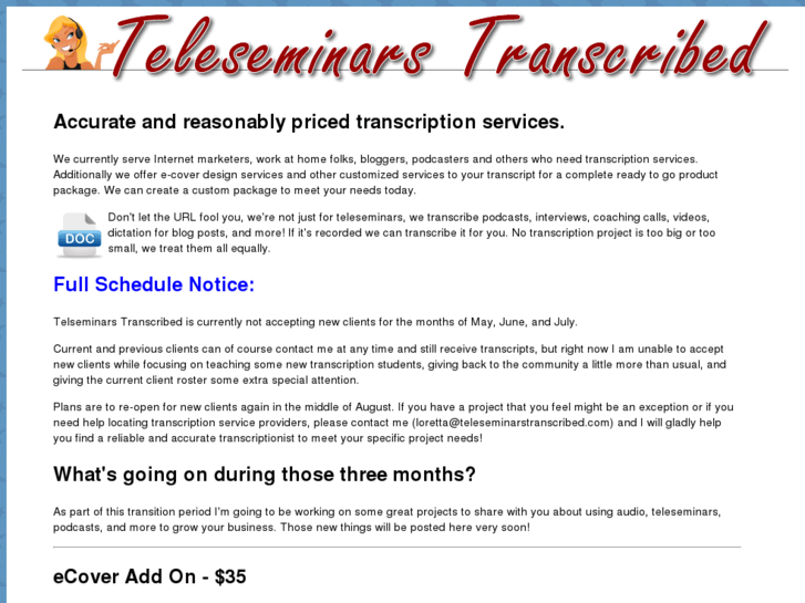 www.teleseminarstranscribed.com