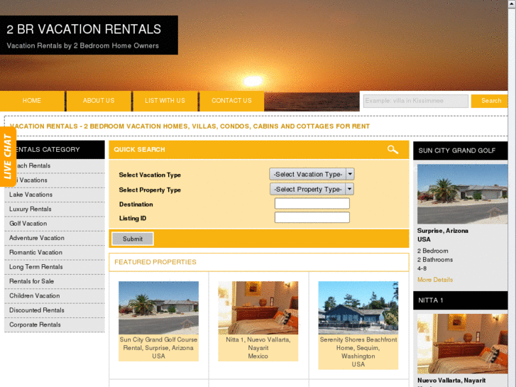 www.2brvacationrentals.com