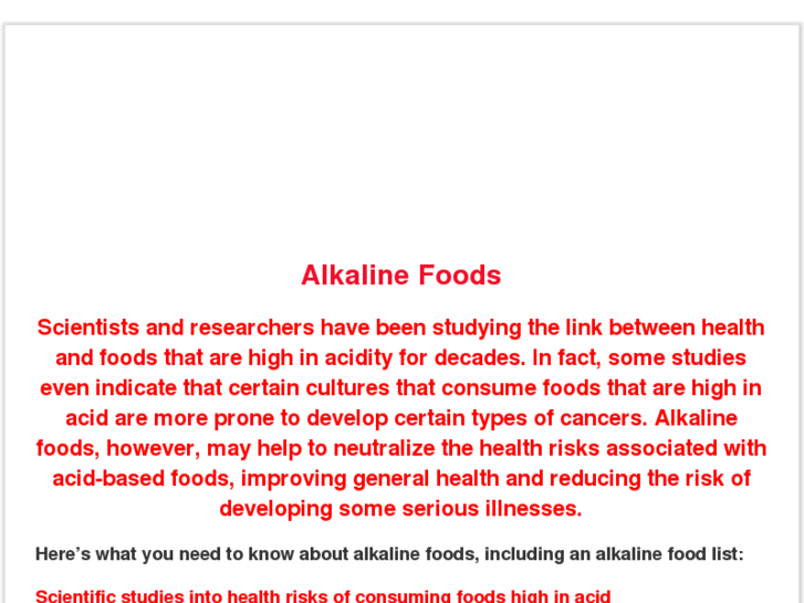 www.alkaline-foodlist.com