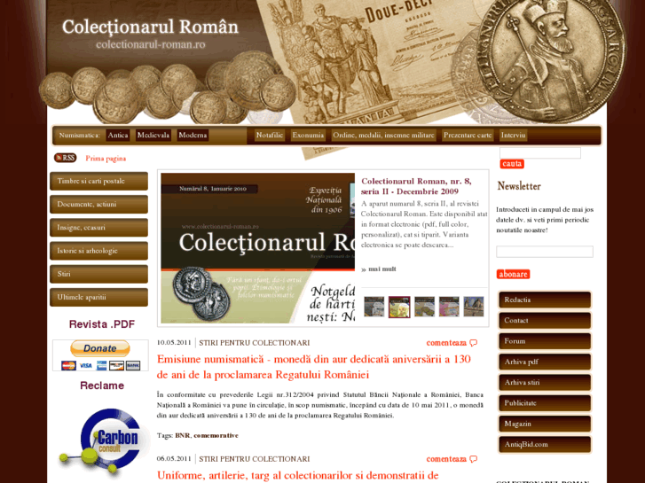 www.colectionarul-roman.ro