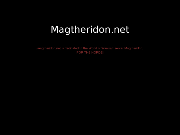 www.magtheridon.net