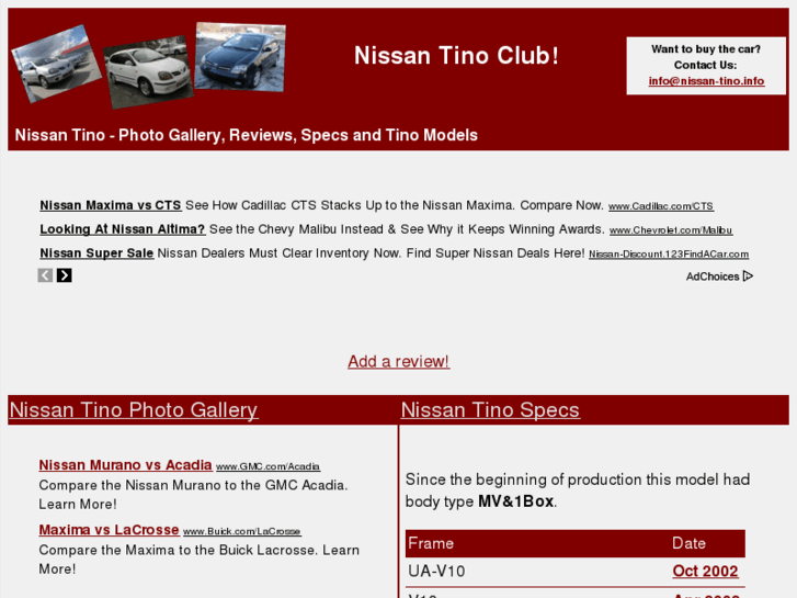 www.nissan-tino.info